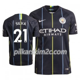 Koszulka Manchester City David Silva 21 Precz 2018-2019 - Koszulki Piłkarskie